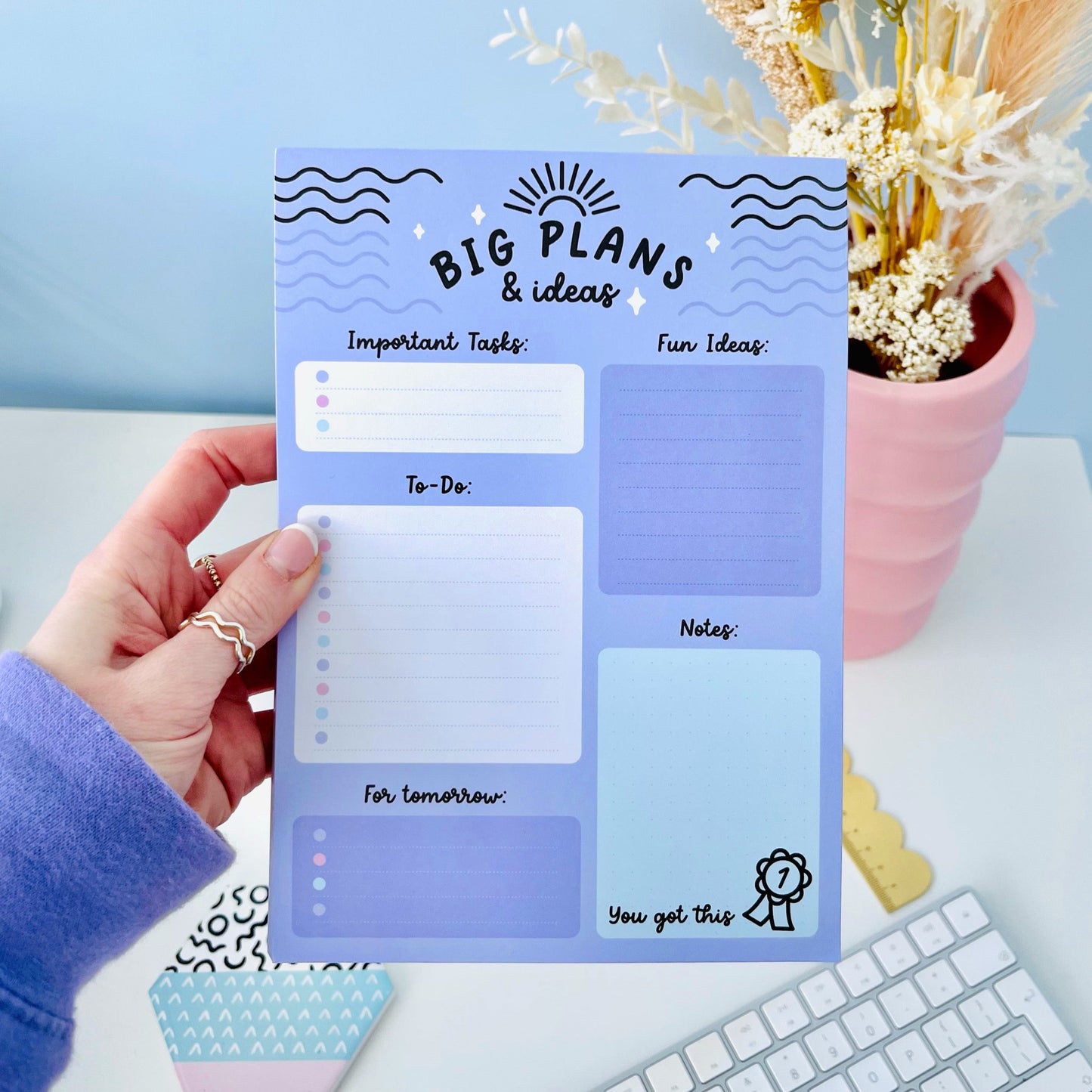 END OF LINE Big Plans Desk Pad