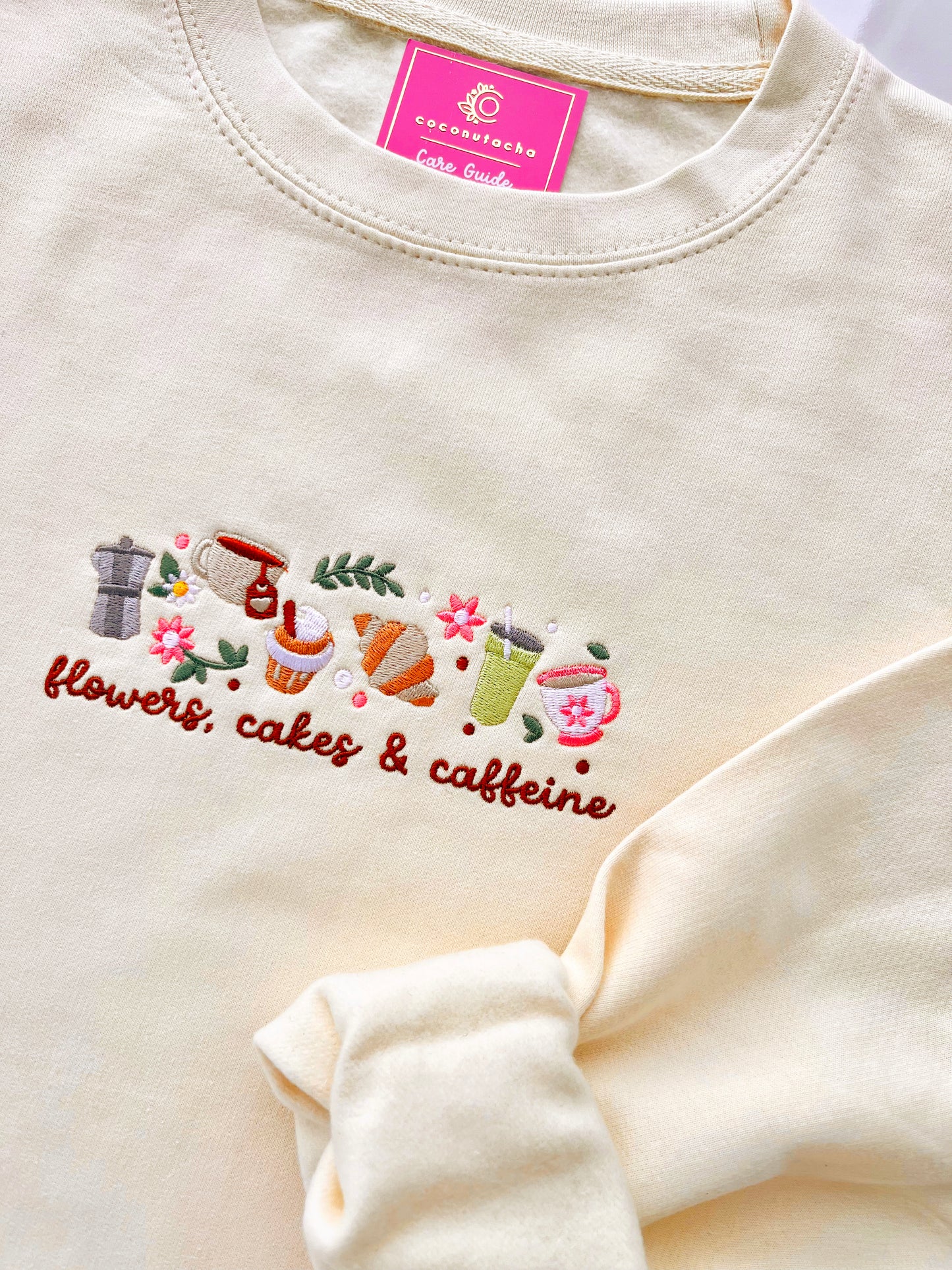 Flowers, Cakes & Caffeine Sweater