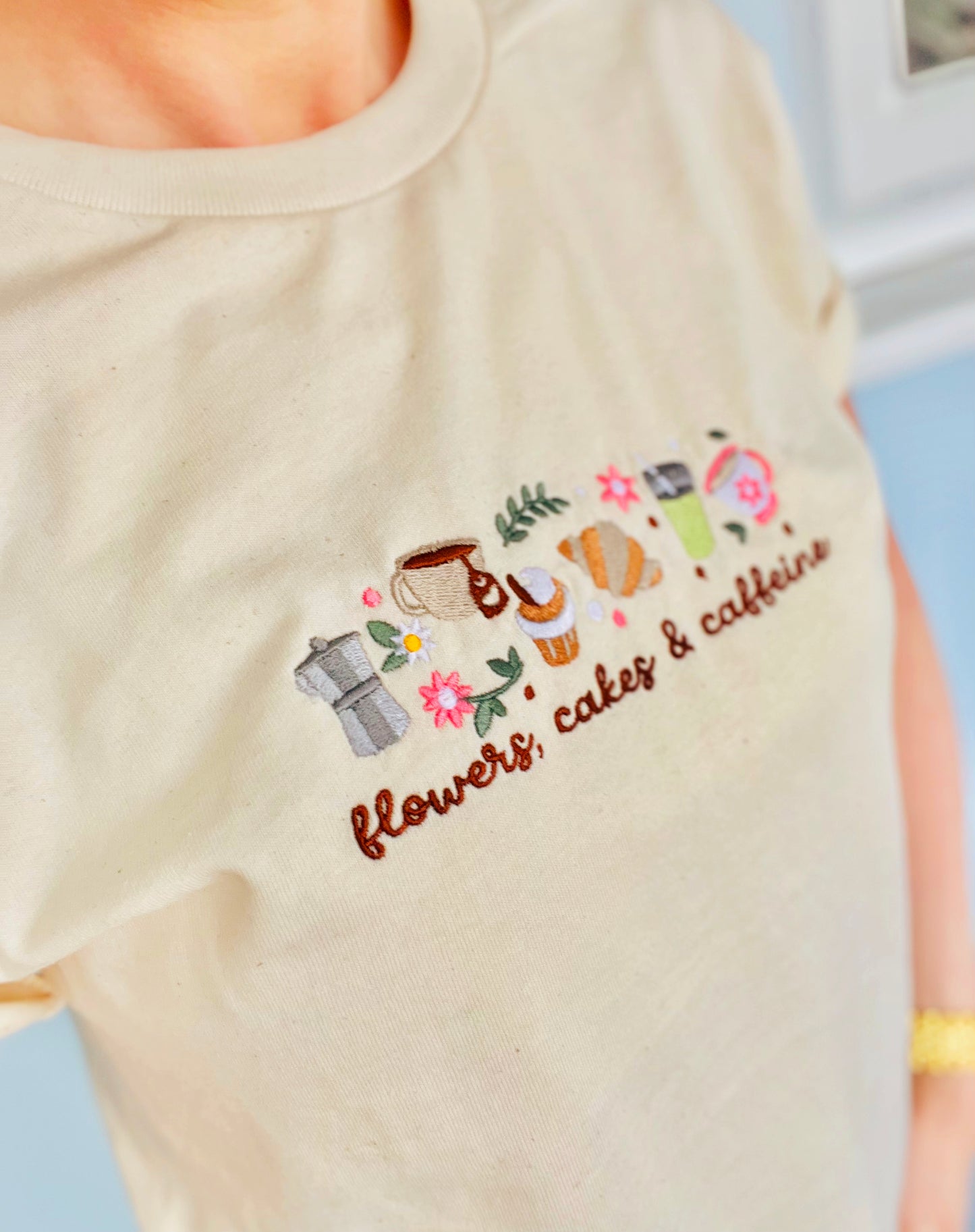 Flowers, Cakes & Caffeine T-Shirt
