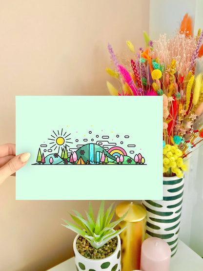 Spring Skyline Wall Art Print