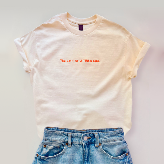 SAMPLE The Life of a Tired Girl Longline T-Shirt
