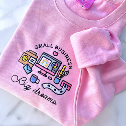 Pink Small Business Sweater ✨ Limited Edition