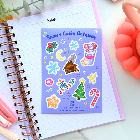 Snowy Getaway Sticker Sheet