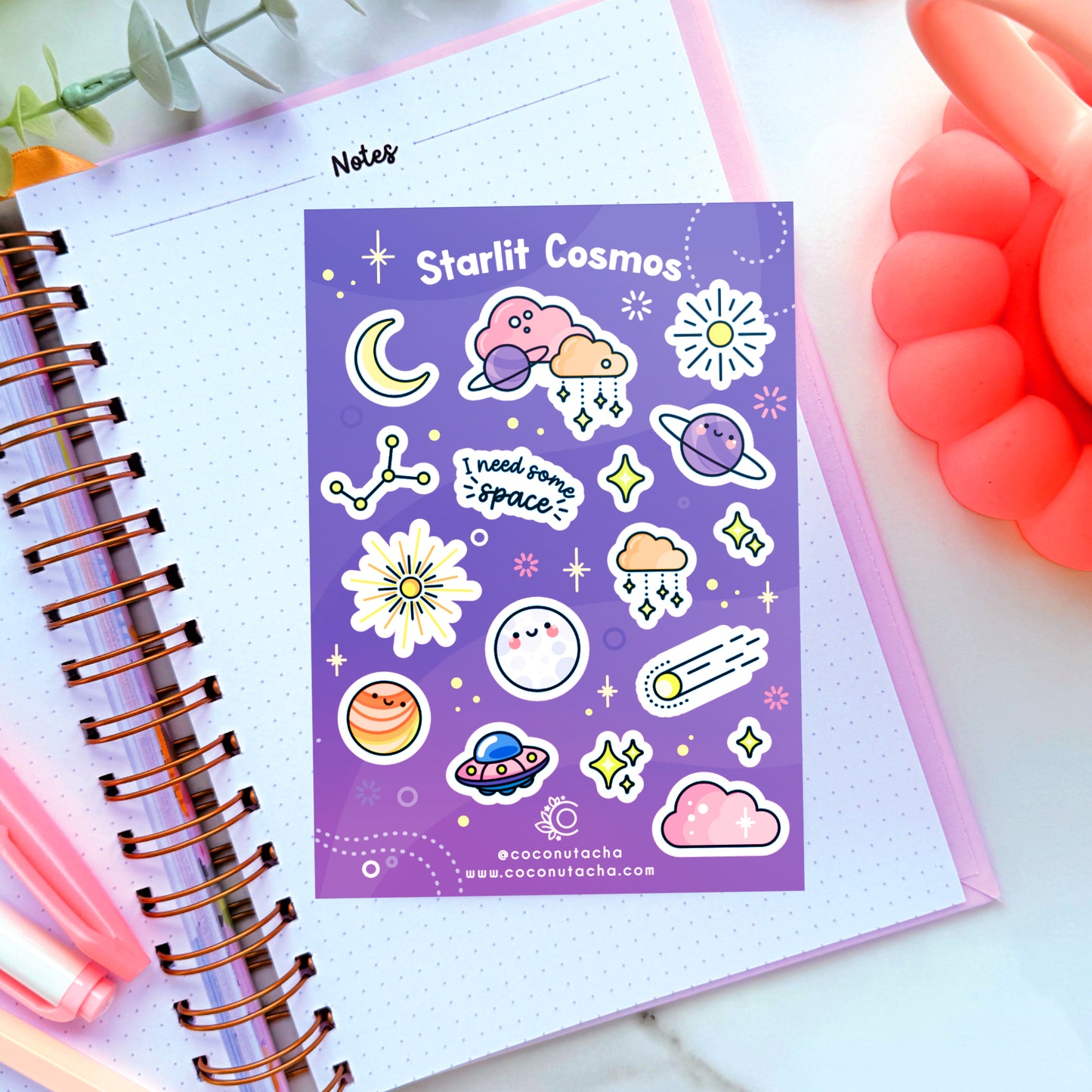 Starlit Cosmos Sticker Sheet