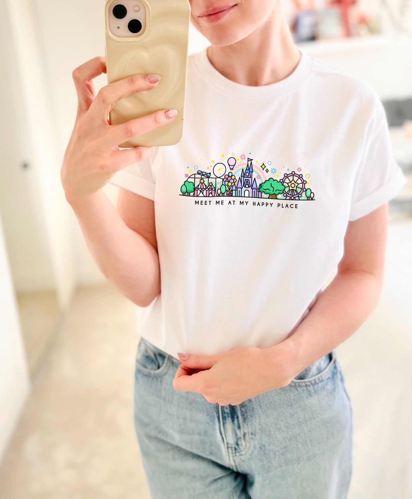 Happy Place Skyline Longline T-Shirt