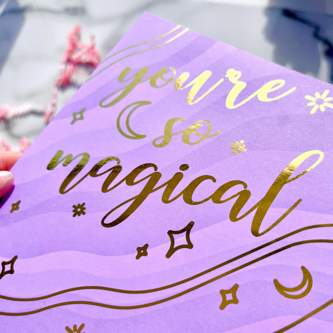 You are Magical Foiled Art Print
