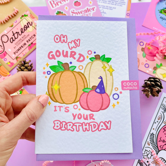 Oh My Gourd Birthday Card