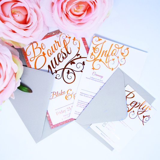Be Our Guest Wedding Invitation Set