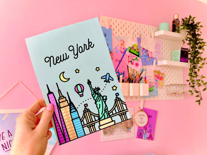New York Skyline Art Print