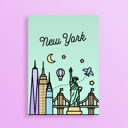 New York Skyline Art Print