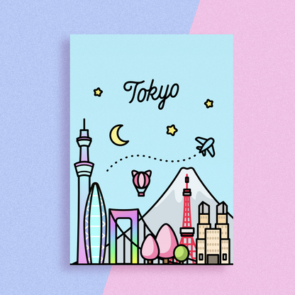 Tokyo Skyline Art Print