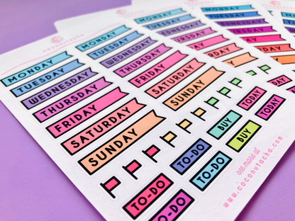 Daily To Do  Planner Stickers