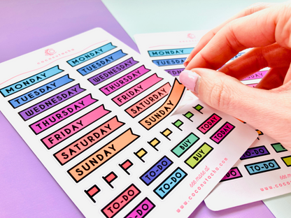 Daily To Do  Planner Stickers