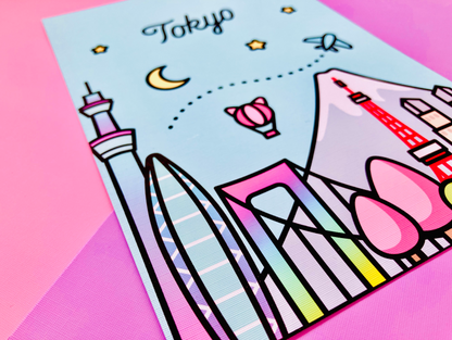 Tokyo Skyline Art Print