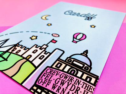 Cardiff Skyline Art Print