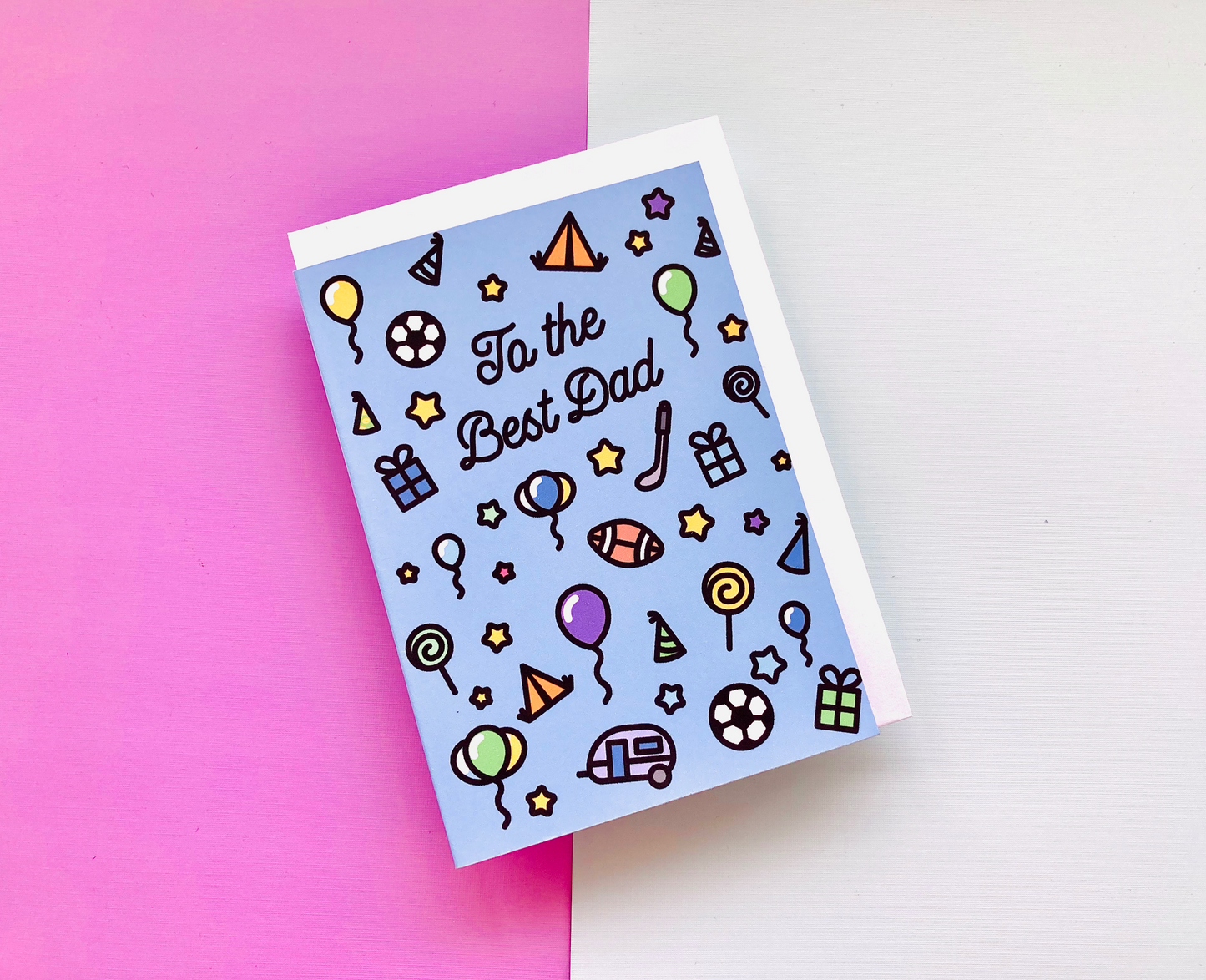 Best Dad Icons Greeting Card