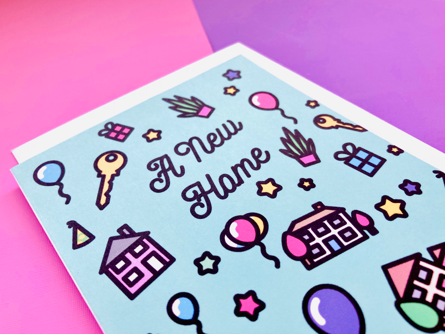 A New Home Icons Greeting Card