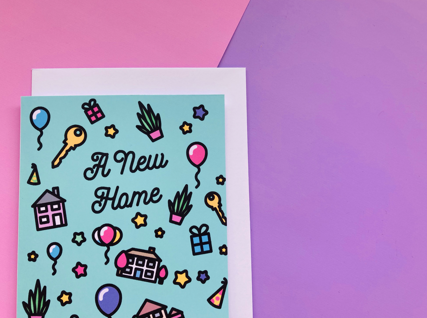 A New Home Icons Greeting Card