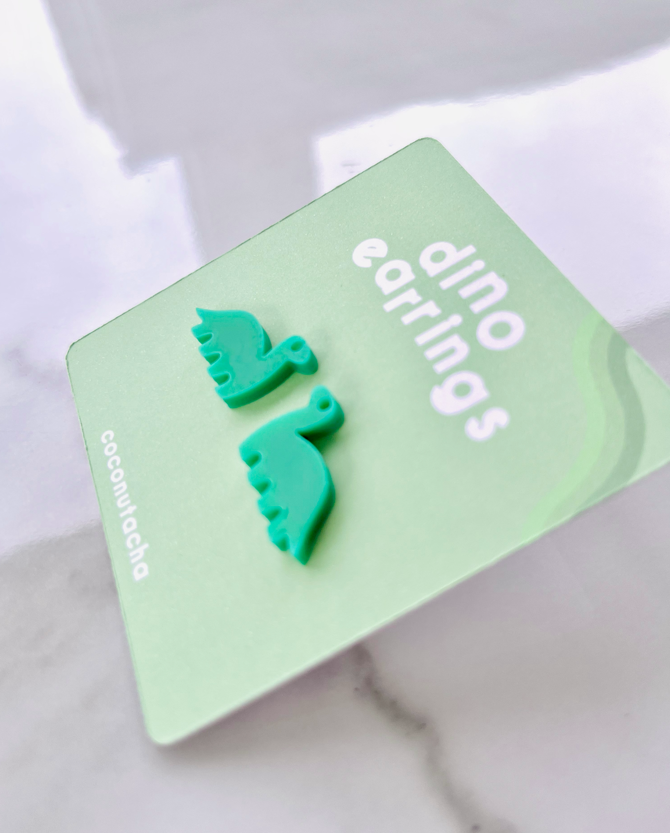 Acrylic Dinosaur Earrings