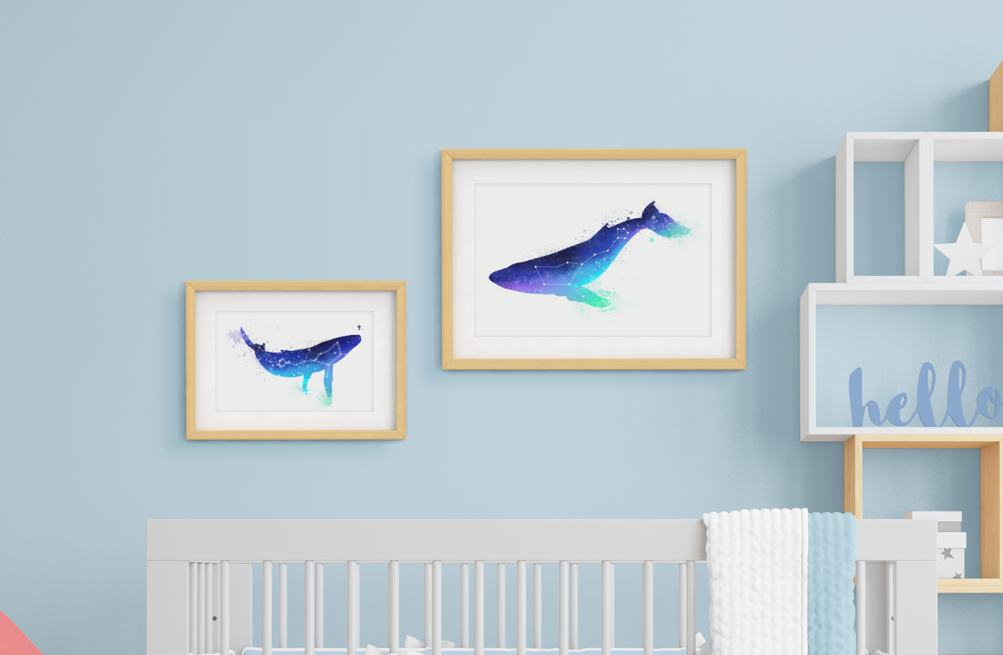 Mother and Baby Whale Prints