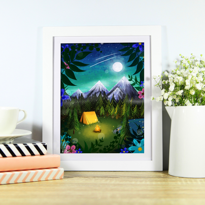 Magical Camping Art Print