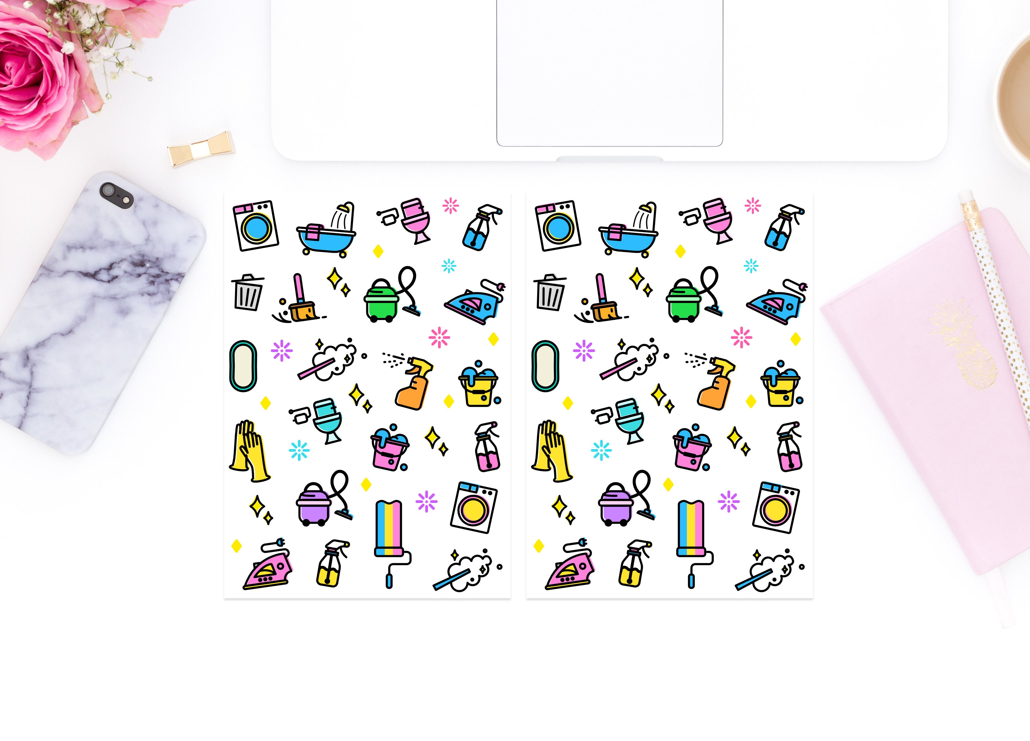 Cleaning Stickers โ CoconuTacha