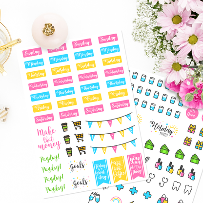 Daily General Planner Stickers