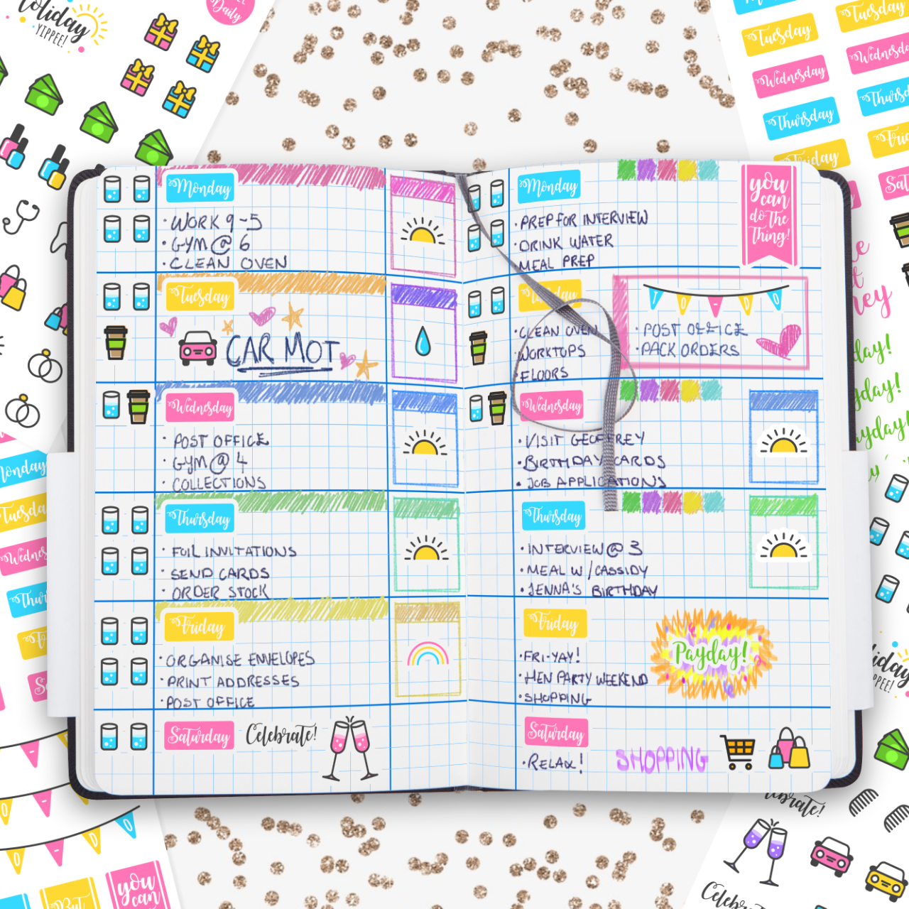 Daily General Planner Stickers