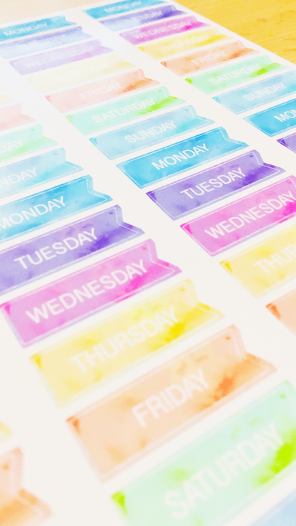 Days of the Week Stickers