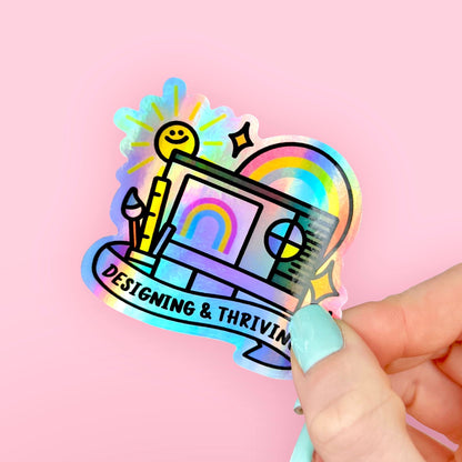 Designing & Thriving Sticker