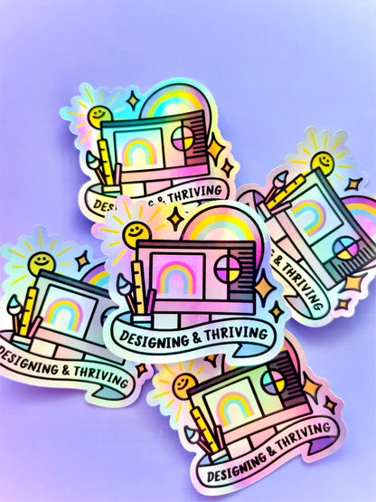 Designing & Thriving Sticker