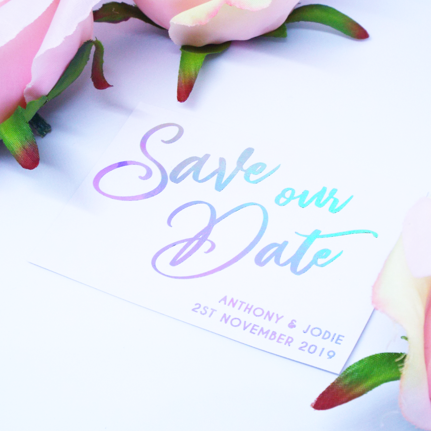 Foiled Save our Date Cards