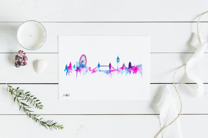 London Skyline Wall Art Print