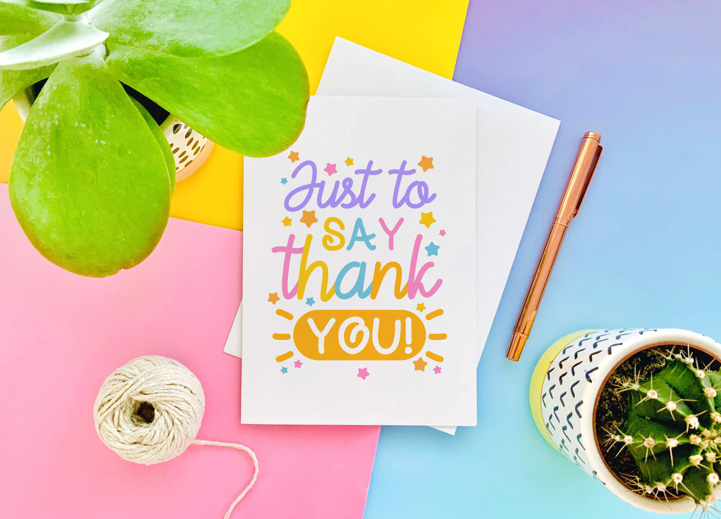 Just to Say Thank You Greeting Card